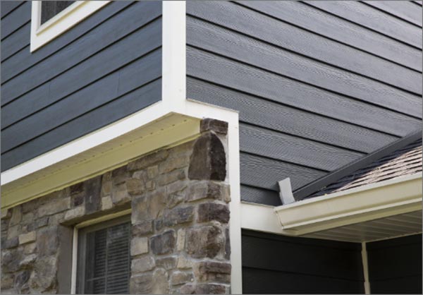 iron gray siding installation