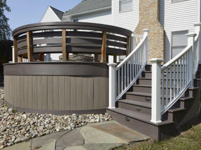 quality deck installation project