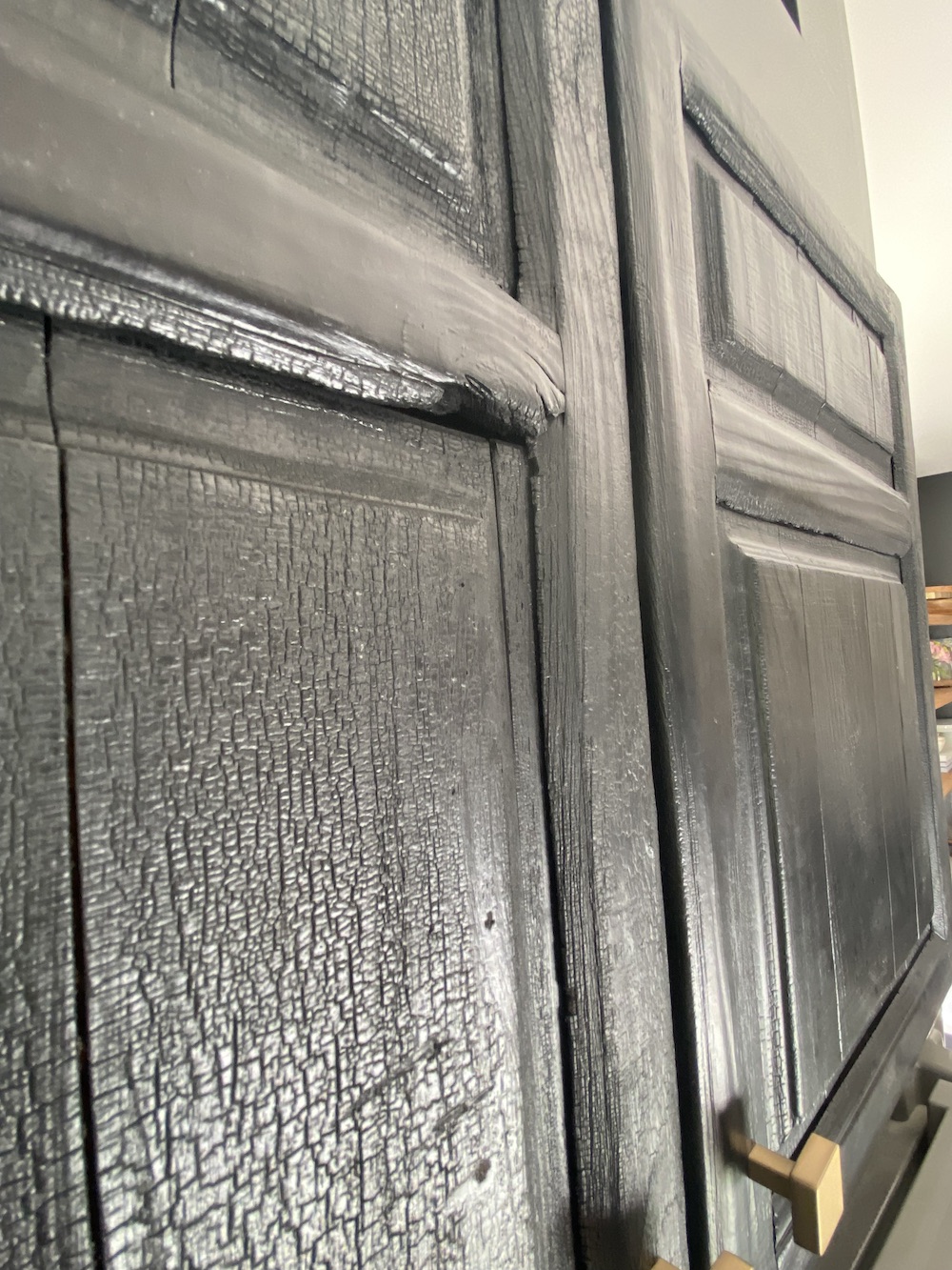 Black Wood Kitchen Cabinet Black Wood Kitchen Cabinet