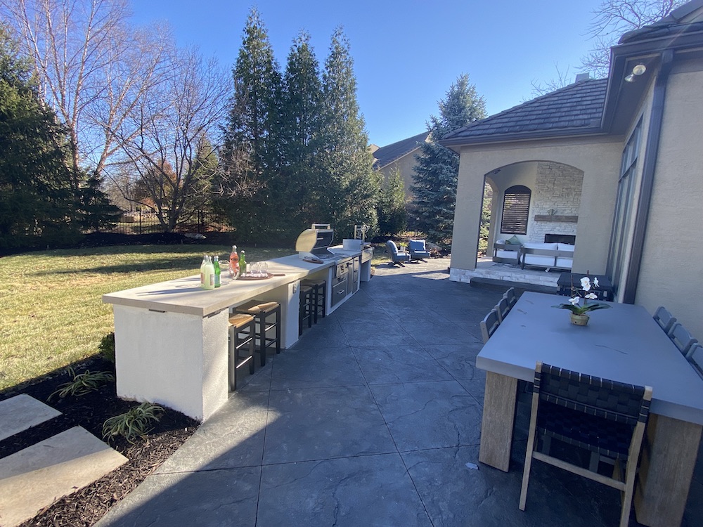 Custom Stone Outdoor Kitchen