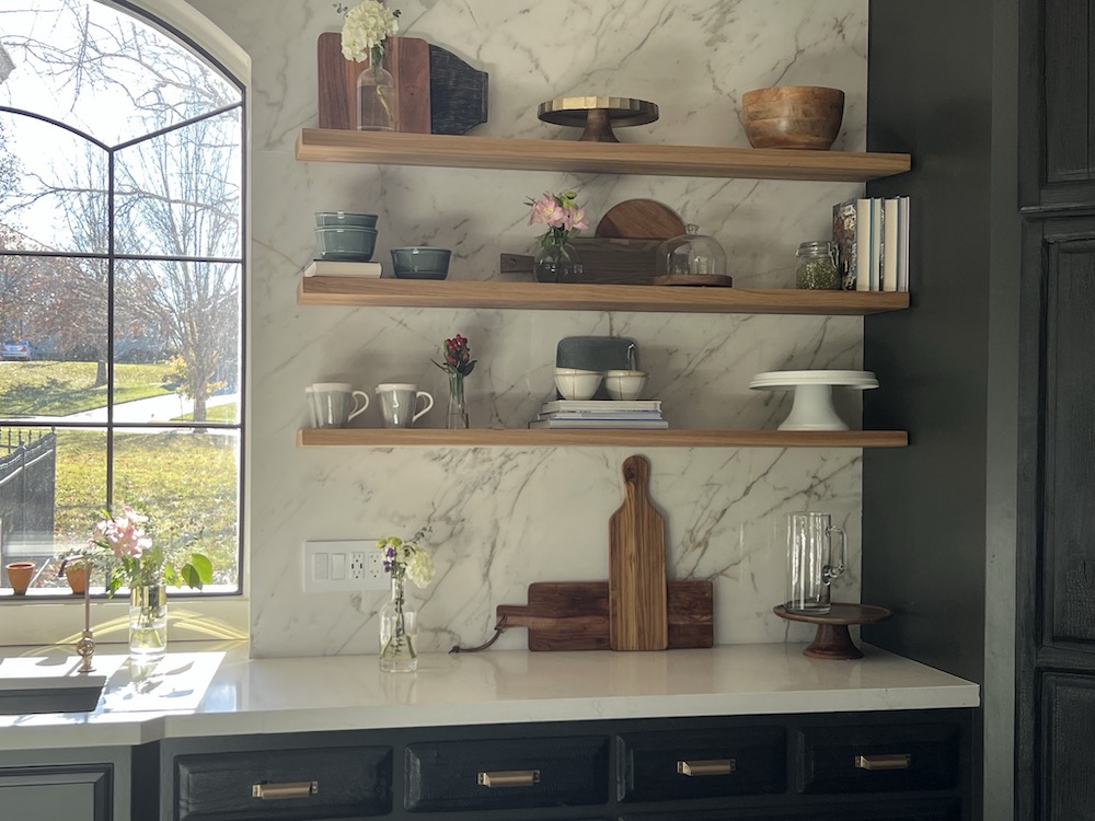 Kitchen Open Shelving