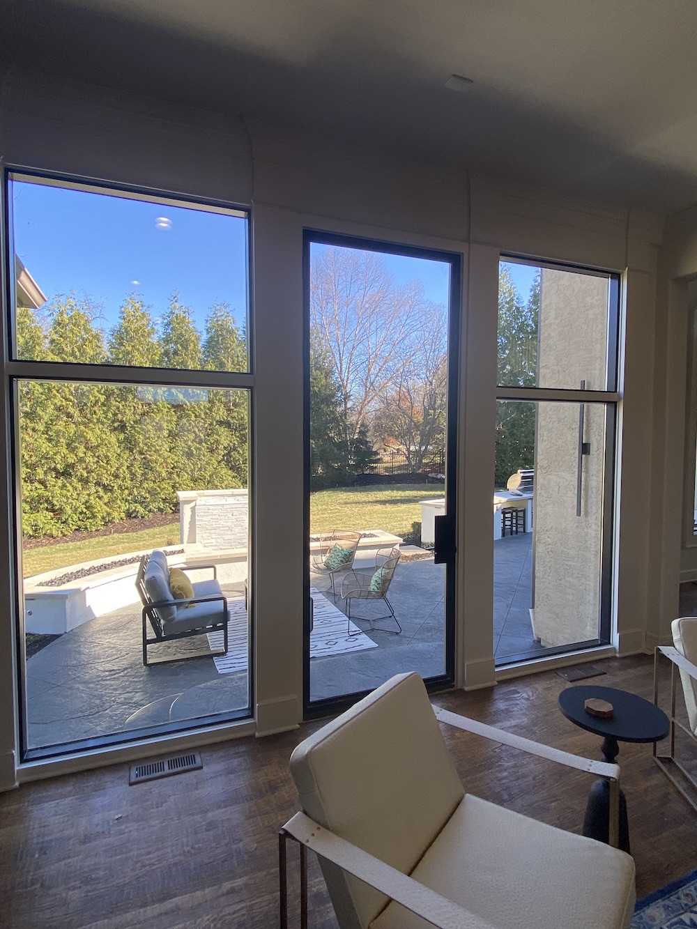 Sliding Glass Wall Living Room