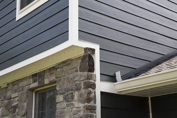 Gray Hardie® Fiber Cement Siding